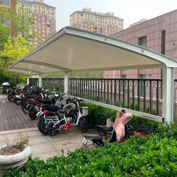 滨海新区膜结构电动车棚